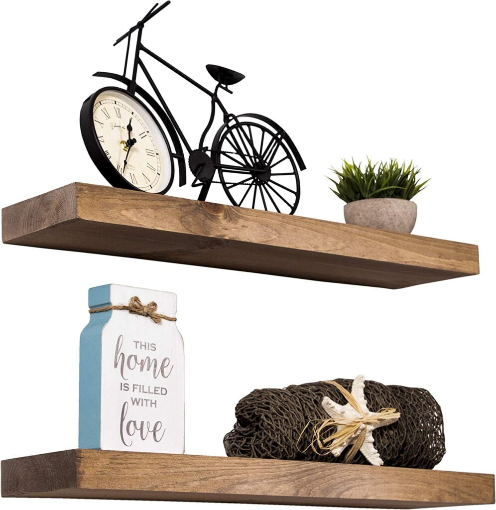 Imperative Décor Floating Wall Shelves Set of 2 